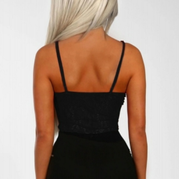 NWT Black Lace Bodysuit - Picture 2 of 5